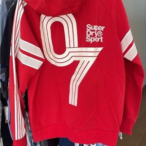 Superdry Sport Red Hoodie